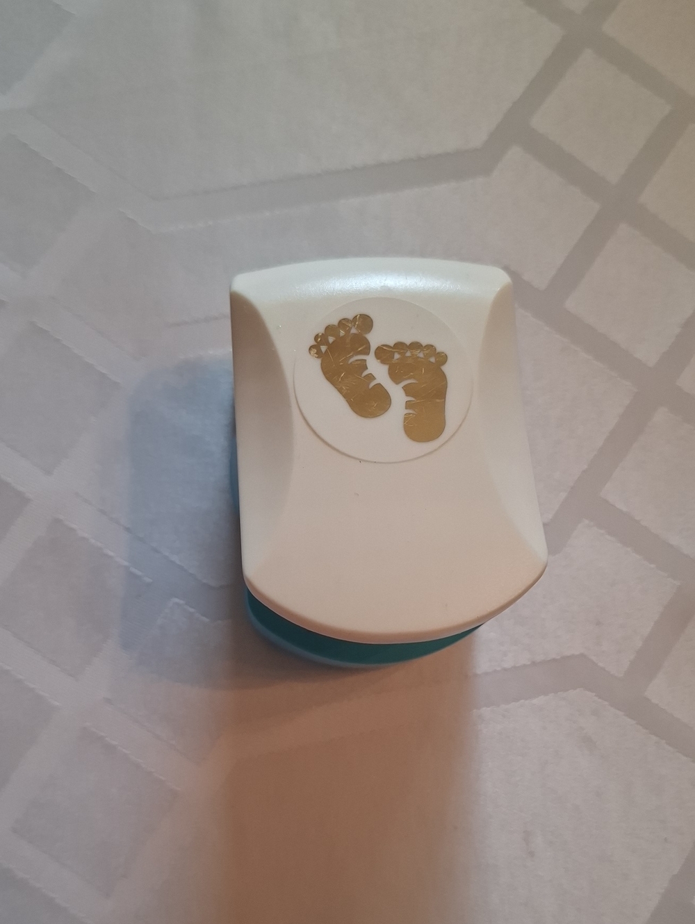 Blue and White Baby Footprint Craft Punch